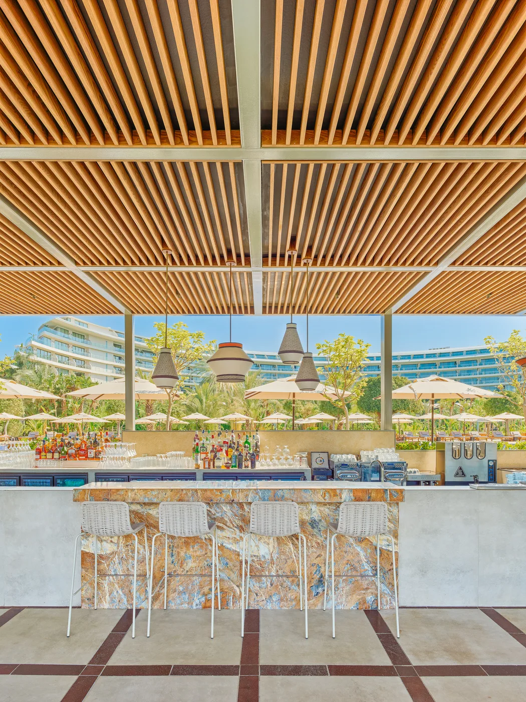 Sunlit Beach Bar